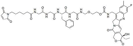 Molecular structure of the compound: MC-GGFG-AM-(10Me-11F-Camptothecin)
