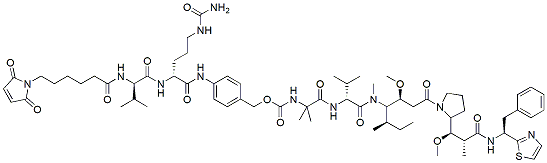 Molecular structure of the compound: MC-VC-PABC-Aur0101