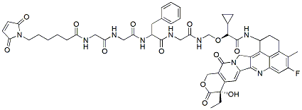 Molecular structure of the compound: MC-Gly-Gly-Phe-Gly-(R)-Cyclopropane-Exatecan