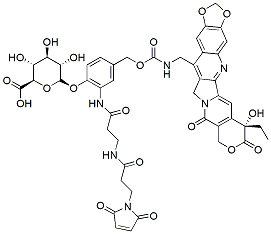 Molecular structure of the compound: Mal-Bal-Ph(&szlig;-D-Glucose)-7-MAD-MDCPT