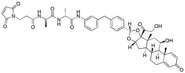 Molecular structure of the compound: Glucocorticoid receptor agonist-1 Ala-Ala-Mal