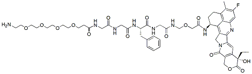 Molecular structure of the compound: Amino-PEG4-GGFG-Dxd