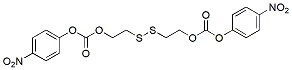 Molecular structure of the compound: Disulfanediylbis(ethane-2,1-diyl) bis(4-nitrophenyl) dicarbonate