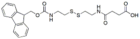 Molecular structure of the compound: Fmoc-Cystamine-Suc-OH