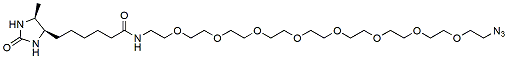 Molecular structure of the compound: Desthiobiotin-PEG8-Azide