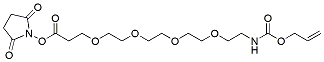 Molecular structure of the compound: Allyl carbamate-PEG4-NHS ester