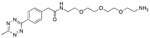 Molecular structure of the compound: Methyltetrazine-PEG3-anime, TFA salt