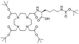 Molecular structure of the compound: DOTA-tris(t-Bu)-amide-lys(NHBoc)-OH