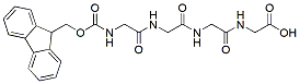 Molecular structure of the compound: Fmoc-Gly-Gly-Gly-Gly-OH