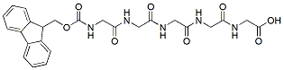 Molecular structure of the compound: Fmoc-gly-gly-gly-gly-gly-OH
