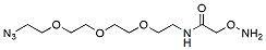 Molecular structure of the compound: Aminoxyacetamide-PEG3-azide