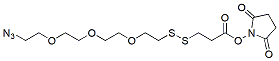 Molecular structure of the compound: Azido-PEG3-SS-NHS