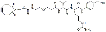 Molecular structure of the compound: BCN-PEG1-Val-Cit-PABC-OH