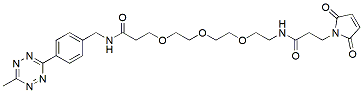 Molecular structure of the compound: Me-Tet-PEG3-Maleimide
