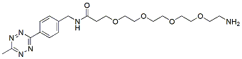 Molecular structure of the compound: Methyltetrazine-amido-PEG4-amine, HCl salt