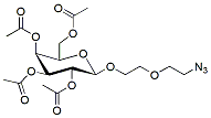Molecular structure of the compound: Beta-D-tetraacetylgalactopyranoside-PEG1-N3
