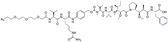 Molecular structure of the compound: N3-PEG3-VC-PAB-MMAF