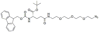 Molecular structure of the compound: 1-tert-Butyl N-Fmoc-L-glutamate-PEG3-Azide