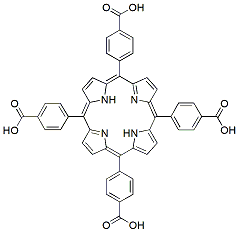 Molecular structure of the compound: Tetracarboxyphenylporphine