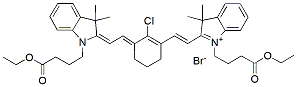 Molecular structure of the compound: Chloro-Cy7 diester