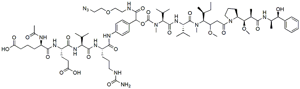 Molecular structure of the compound: Azido-PEG1-EEVC-MMAE