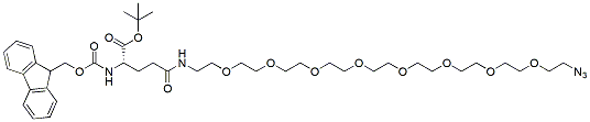 Molecular structure of the compound: Fmoc-OtBu-Glu-PEG8-Azide
