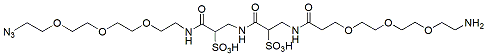 Molecular structure of the compound: Azido-PEG3-Di-Sulfo-PEG3-amine, HCl salt