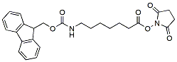 Molecular structure of the compound: Fmoc-7-amino-heptanoic-NHS ester