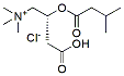 Molecular structure of the compound: Isovaleryl-L-carnitine, HCl salt