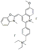 Molecular structure of the compound: dsGold Nucleic Acid Gel Staining Solution, 10,000&times; (a solution in DMSO)