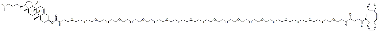 Molecular structure of the compound: Cholesterol-carbamate-PEG23-DBCO