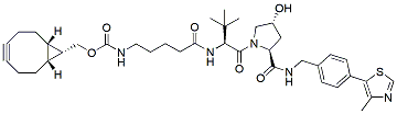 Molecular structure of the compound: (S,R,S)-AHPC-C4-endo-BCN