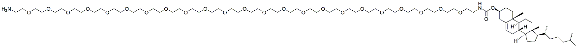 Molecular structure of the compound: Cholesterol-carbamate-PEG23-amine