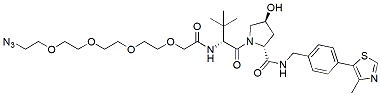 Molecular structure of the compound: (S,R,S)-AHPC-PEG4-N3