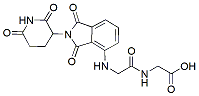 Molecular structure of the compound: (2-(2,6-dioxopiperidin-3-yl)-1,3-dioxoisoindolin-4-yl)glycylglycine