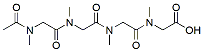 Molecular structure of the compound: Ac-pSar4-OH