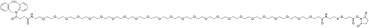 Molecular structure of the compound: DBCO-PEG24-SS-NHS