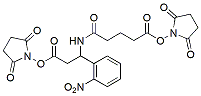 Molecular structure of the compound: 3-GA-amino-3-(2-nitrophenyl)propanoic acid bis NHS