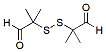 Molecular structure of the compound: 2,2-Disulfanediylbis(2-methylpropanal)