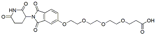 Molecular structure of the compound: Thalidomide-5-PEG4-acid