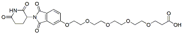 Molecular structure of the compound: Thalidomide-5-PEG5-acid