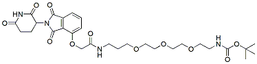 Molecular structure of the compound: Thalidomide-O-amido-CH2-PEG3-CH2-NH-Boc