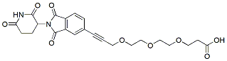 Molecular structure of the compound: Thalidomide-Propargyne-PEG3-COOH