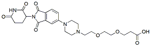 Molecular structure of the compound: Thalidomide-piperazine-PEG2-COOH