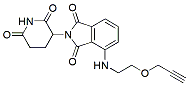 Molecular structure of the compound: Pomalidomide-PEG1-propargyl