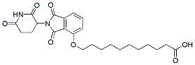 Molecular structure of the compound: Thalidomide-O-C10-COOH