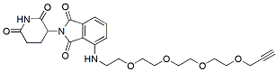 Molecular structure of the compound: Pomalidomide-PEG4-propargyl
