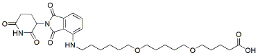 Molecular structure of the compound: Pomalidomide-C6-O-C5-O-C4-COOH
