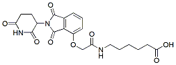 Molecular structure of the compound: Thalidomide-O-acetamido-C5-acid