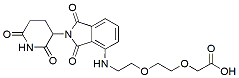 Molecular structure of the compound: Pomalidomide-PEG2-acetic acid